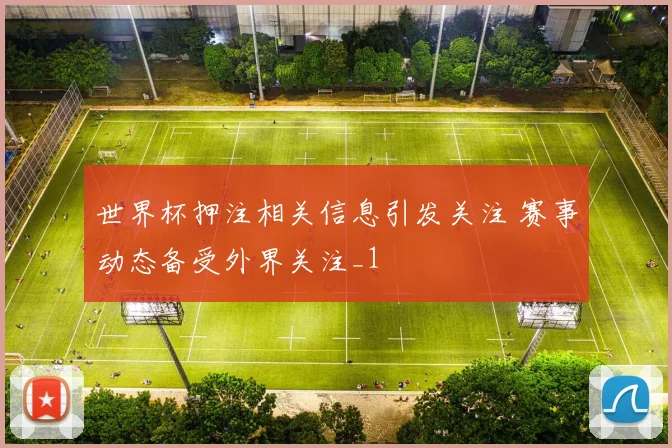 世界杯押注相关信息引发关注 赛事动态备受外界关注_1