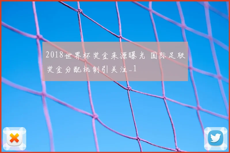 2018世界杯奖金来源曝光 国际足联奖金分配机制引关注_1